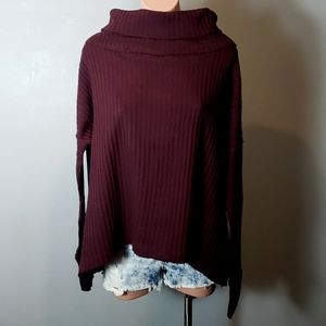 NWT Free People Sweater Juicy Date Night Waffle Knit M New Slouchy Bohemian